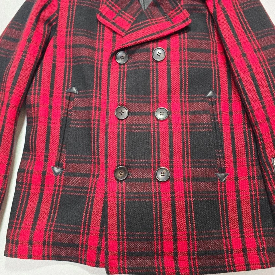 SOPH Peacoat SOPHNET Red & Black Plaid M Thinsulate Insulation - Image 4 of 4