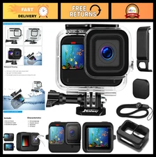 Waterproof Housing Case for GoPro Hero 13 12 11 10 9 + Tempered Glass & Sleeve K