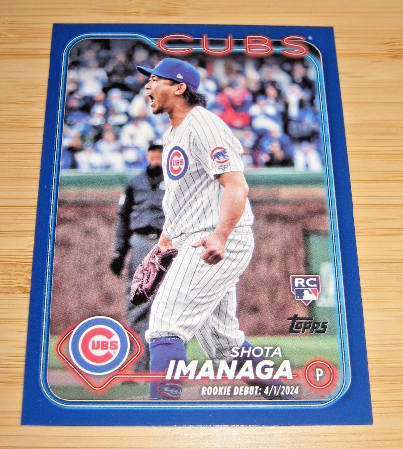 Shota Imanaga – 2024 Topps Update Royal Blue – Rookie Card / Rookie Debut