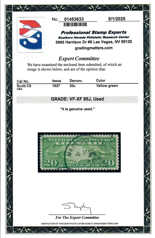 Scott C9 Used Premium Example PSE Graded VF-XF 85J - Image 2 of 2