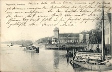 Ak Vegesack Hansestadt Bremen, Wasserfront mit Booten, Segelschiff... - 5027798