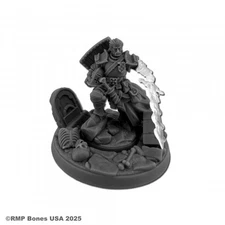 SIR TOREN MAEL, KINGSLYRE KNIGHT Reaper Mini Bones USA Dungeon Dwellers REM07214