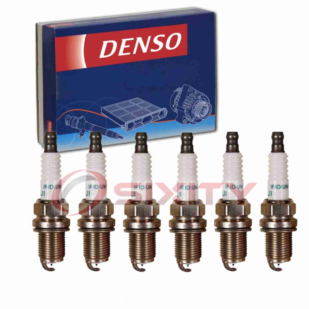 6 pc DENSO 3443 Spark Plugs for SK20PR-L11 MD322771 MD313443 M05269899 mq