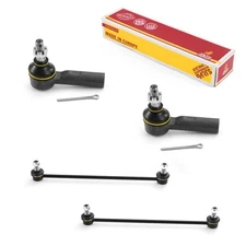 Outer Tie Rod End & Front Sway Bar Link Kit for 2012-2019 Toyota Prius C