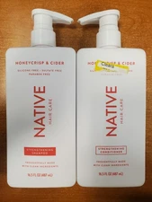 2 Pack: Native *Honeycrisp & Cider* Shampoo & Conditioner 16.5 oz. ea. E12F
