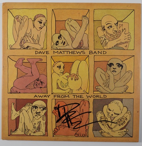 Dave Matthews Band ACOA Autograph Signed Record Album Away From The World