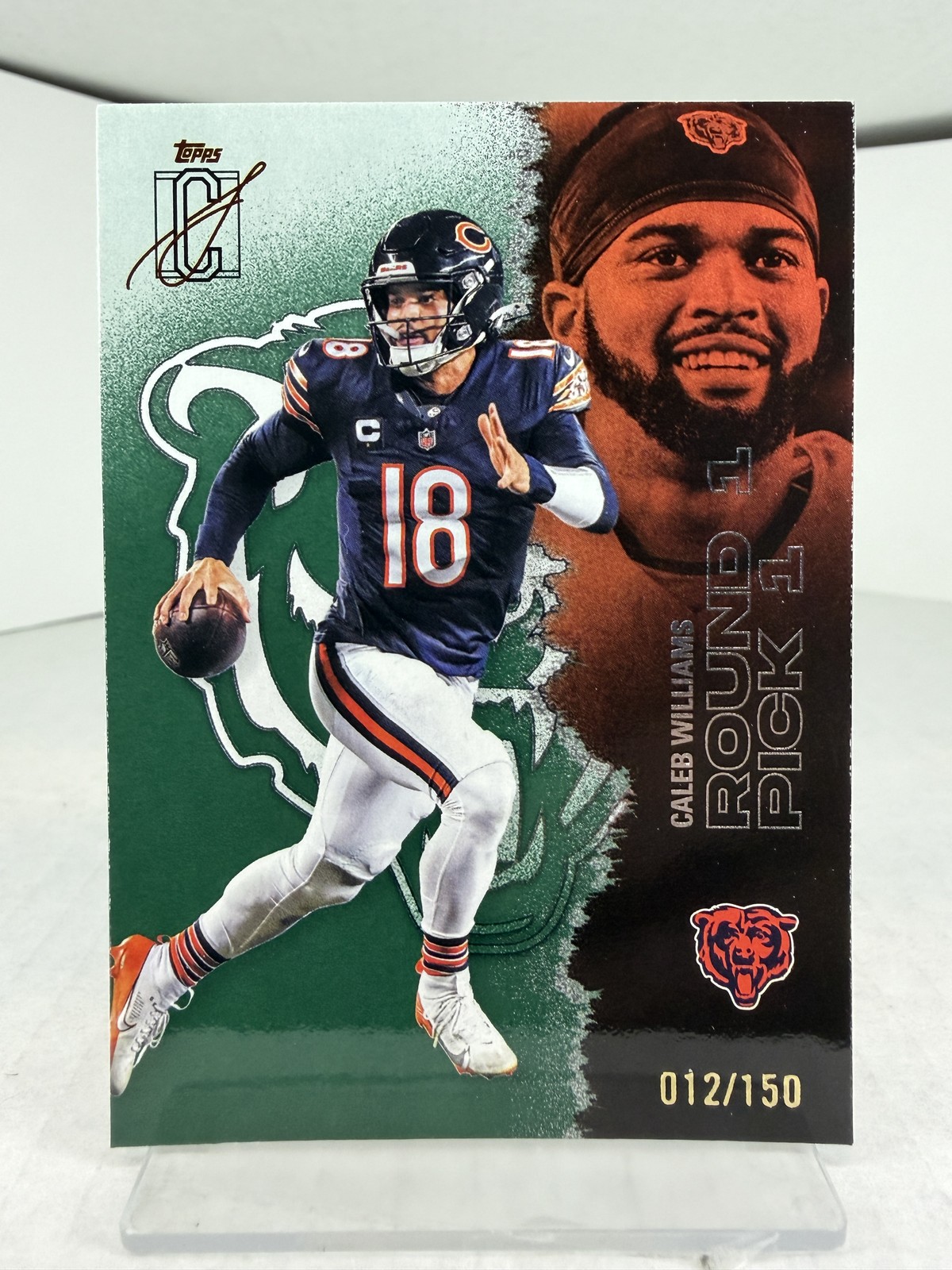 2025 Topps Signature Class #11 Caleb Williams Green #/150