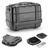 Givi Kit Bauletto TRK46BB + Piastra FüR Yamaha XSR 700 2022-2023 Schwarz 46LT