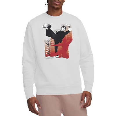 Bruce Lee Kick It Sweatshirt S-2XL, weiß