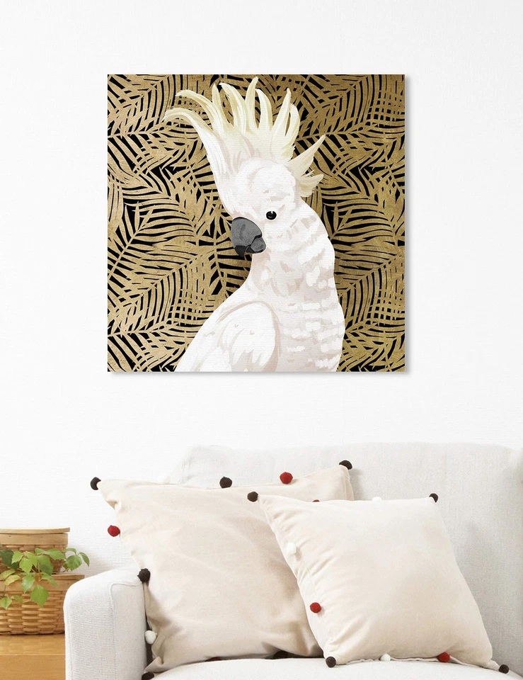 The Oliver Gal Artist Co. Impresiones en lienzo de arte de pared de animales 'Cockatoo Profile Ho... Foto 4 de 4