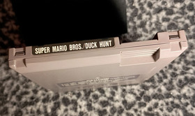 Nintendo NES Super Mario Bros Duck Hunt Game Cartridge Slipcover Tested Working