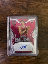 2024-25 Totally Certified Matas Buzelis Rookie Auto /75 Red RC Color Match