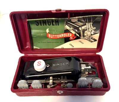 なな10＆Harmony COMPLETE BOX Singer 160743 Sewing Machine Buttonholer Complete Case Template