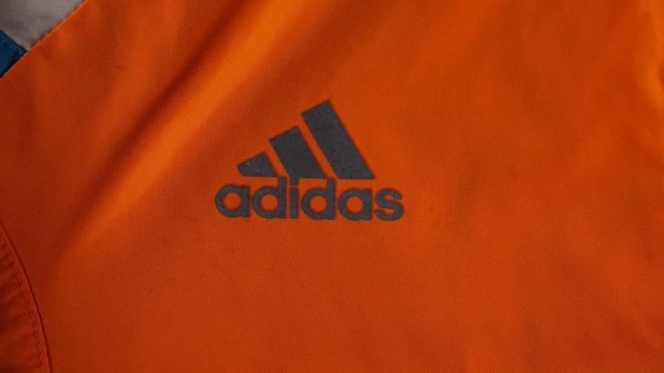 Adidas Boston Marathon Jacket Mens Medium Orange 2014 BAA 118th Windbreaker - Image 3 of 4