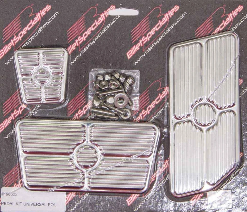 Billet Specialties 198622, Kit Polished Aluminum Universal Pedal Kits Grooved Po - Image 3 of 4
