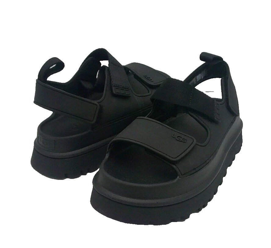 UGG GOLDENG SANDALO DONNA NERO US 6 UK 4 EU 37 JP 23