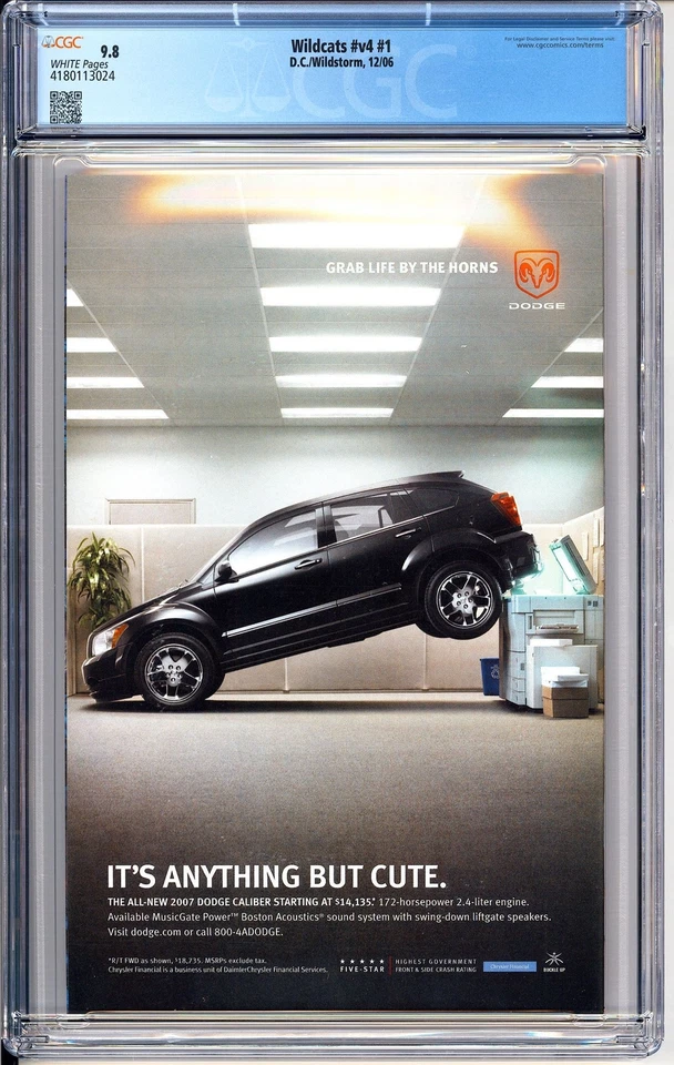 Wildcats V4 1 CGC 9.8 2006 4180113024 World Storm comienza ahora llave escasa Foto 2 de 2