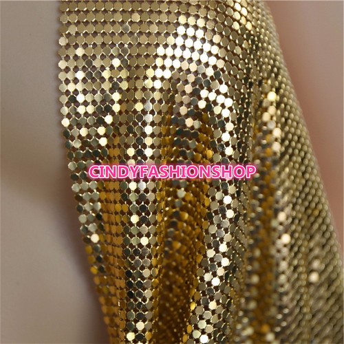 USA Women Metal Crop Tops Backless Bralette Tops Summer Beach Party Club Sequin - Picture 5 of 40