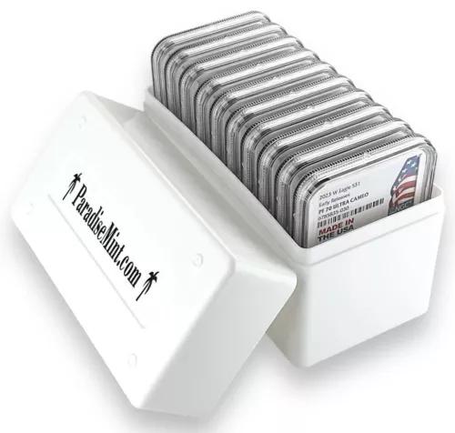 10 x 2023 W Silver Eagle Proof NGC PF70 ER White Core Made In USA Holder w/Case