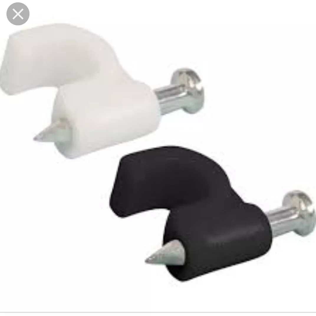 Round Cable Clips Wall 4mm 5mm 6mm 7mm 8mm 9mm 10mm 12mm White