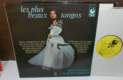 DON CRISTOBAL LES PLUS BEAUX TANGOS SUPER SOUNDS FRENCH IMPORT LP NM VINYL