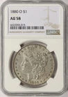 1880-O $1 Morgan Silver Dollar NGC AU58