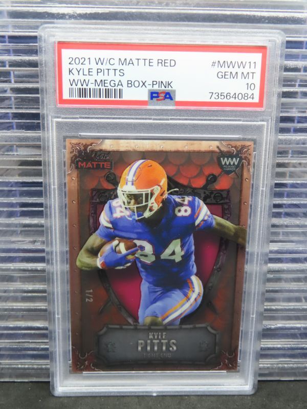 Kyle Pitts Wild Card Matte Red Weekend Warrior #MWW11 Mega Box-Pink