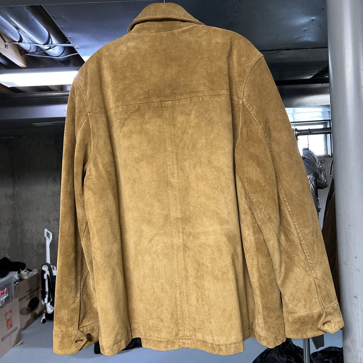 Vtg GAP Jeans 1969 leather men's suede tan brown Sherpa Vtg GAP Jeans 1969 leather men's suede tan brown Sherpa