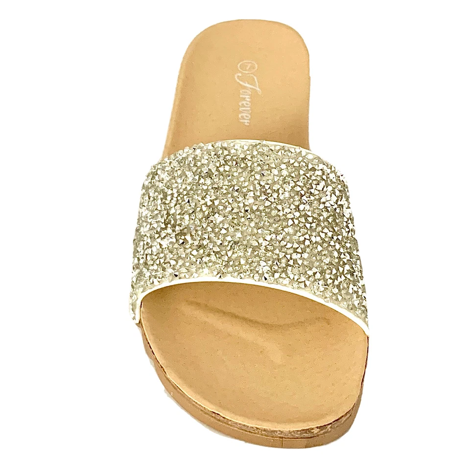 Sandalias para mujer Forever Yuki-11 plateadas de vestir de noche y fiesta talla 10 Foto 2 de 4