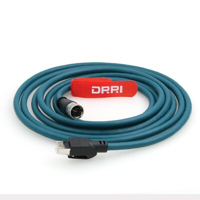 ZBLZGP Cavo Ethernet Cat 7e M12 A-Coded Femmina 8 Pin a RJ45 Dritto Modellato Twisted Paired Paired Cable Fit per Profinet Automation Profibus EtherCAT Network (1M