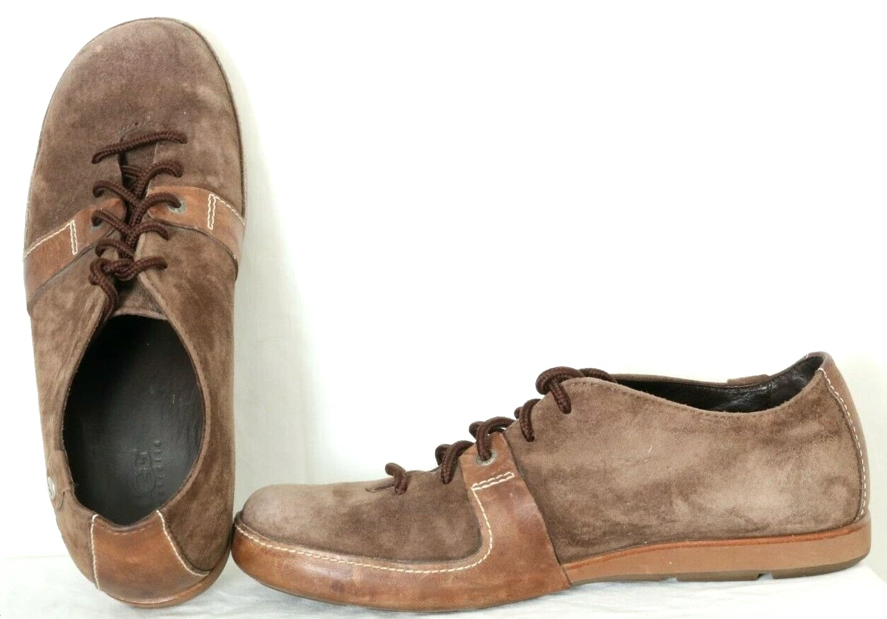 Scarpe Oxford UGG 5557 Marrone Australia Wyatt Track Tie Up Scamosciato 42 Uomo 9