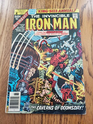 Marvel Comics Invincible Iron Man - King-Size Annual #4 (1977) - Good+ - CBL