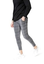 Herren Hose Kariert Grau Golf Club Designer Trendsetter Sailing Sommer Yacht