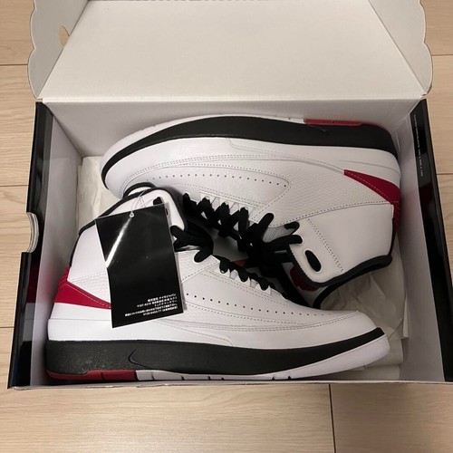 Nike Sneakers Shoes Air Jordan 2 OG Chicago White Black Red Men US8.5 JP26.5 NEW