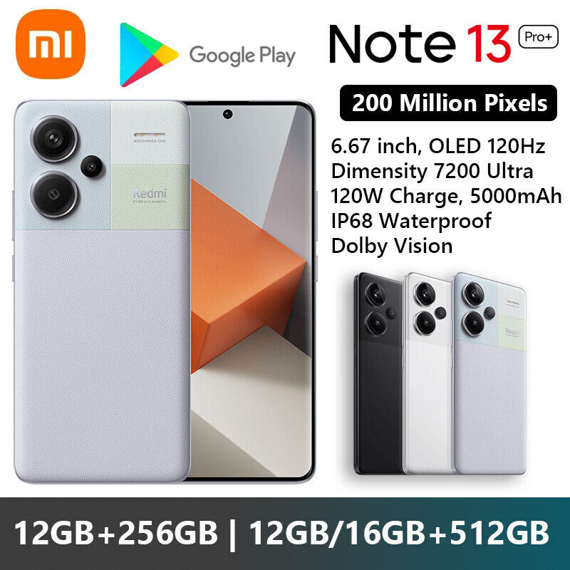 Xiaomi Redmi Note 13 Pro+ 5G Dimensity 7200 Ultra 200MP 120W