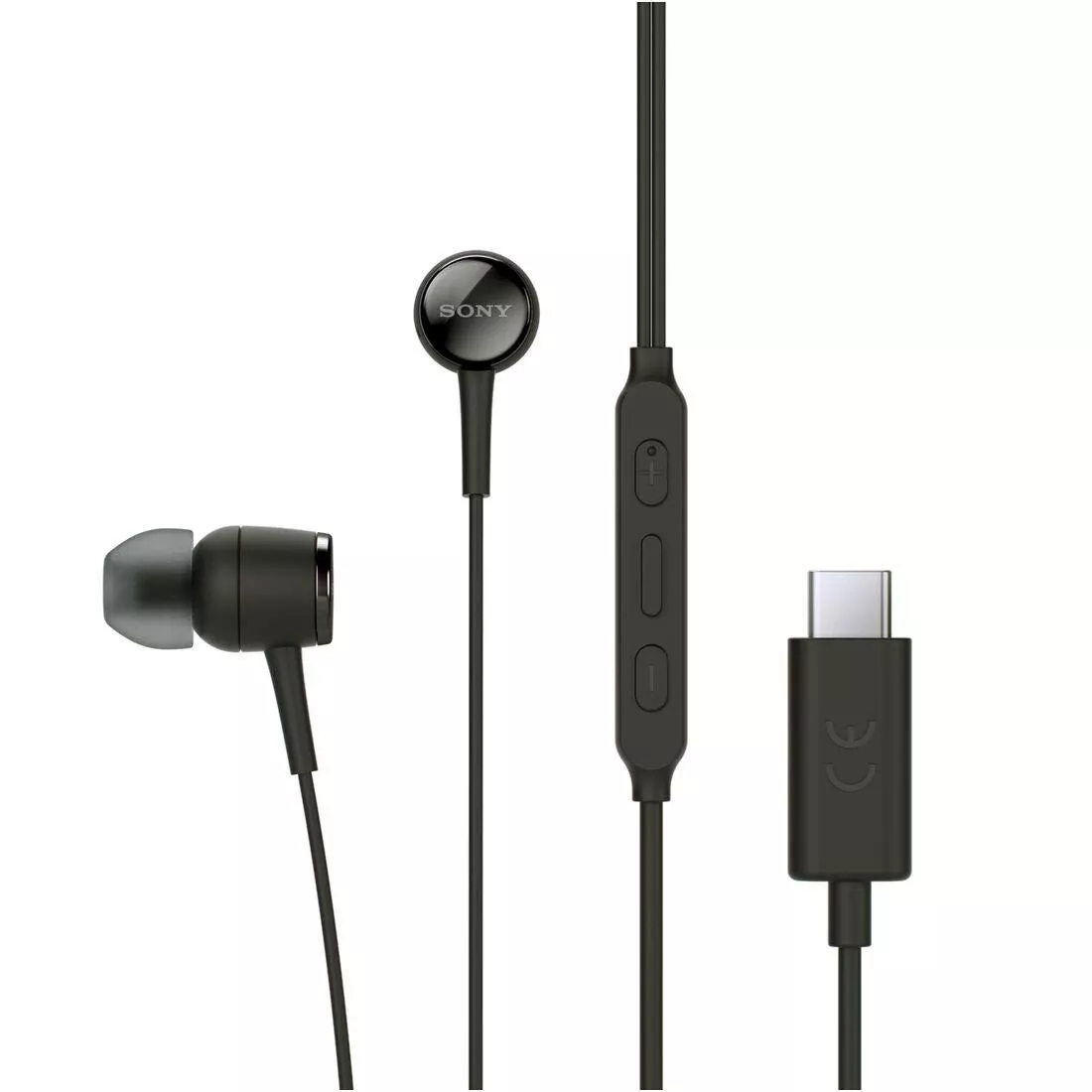 Sony STH50C Hi-Res Audio USB Type-C Connect In-Ear Headphones w/Mic Black NEW