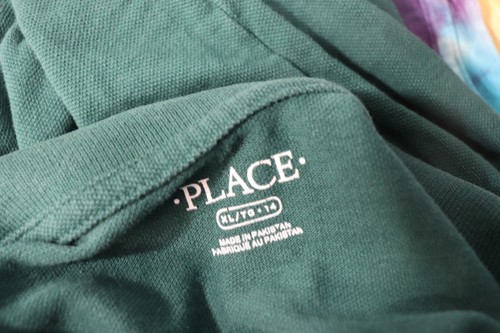Place Youth Boy's Green Short Sleeve Polo Shirt Size XL (14) - Picture 3 of 3