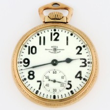 BALL Watch Co Hamilton 999B 16s 21j GF OF LS Railroad Pocket Watch 51mm