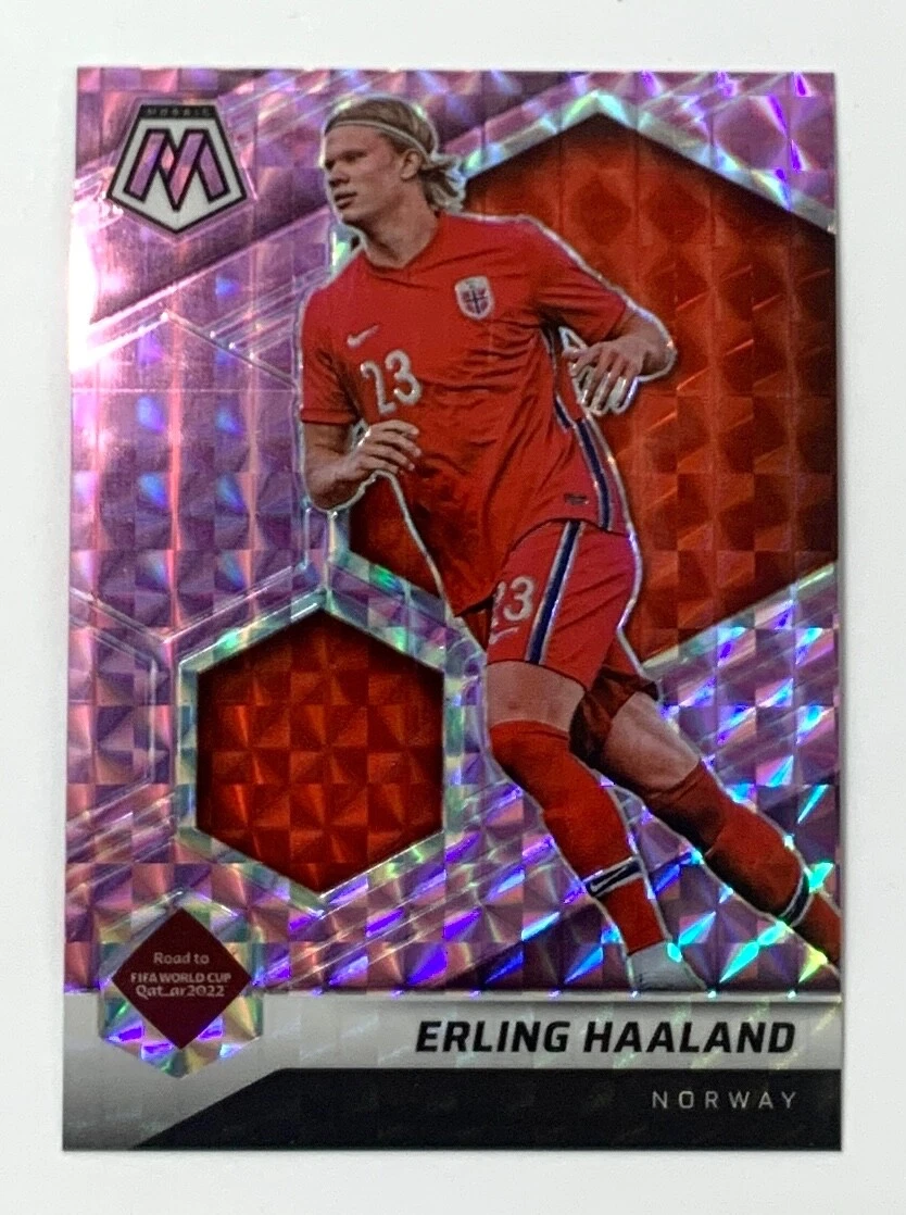 2021-22 Panini Mosaic World Cup Erling Haaland Purple Prizm /49 #11/49 Qatar