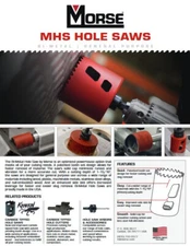 Morse Carbide Tip Hole Saws, Select Size, 7/8" - 2-1/4", NEW