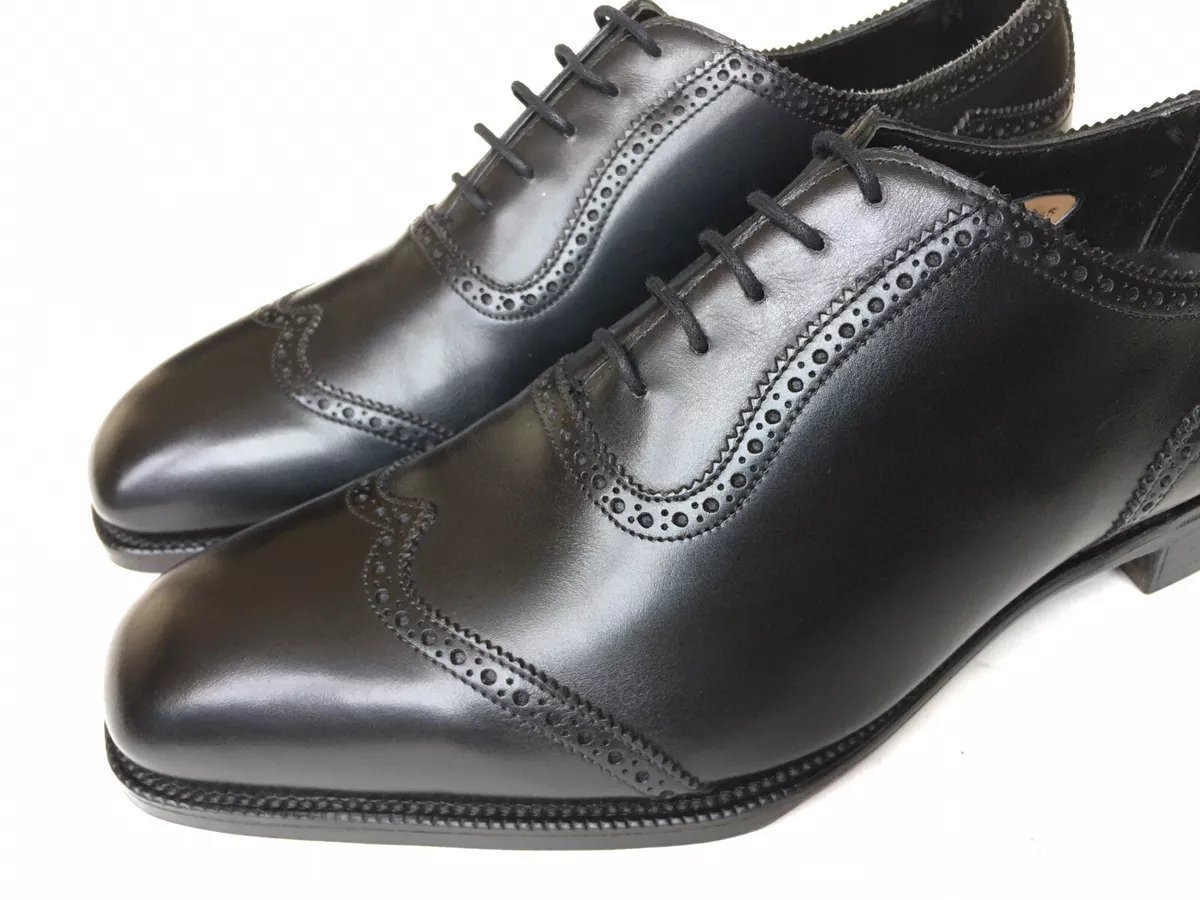 Edward Green Southwold Cap Toe Oxford Black Leather 7.5/8 D, 888 Last $1500