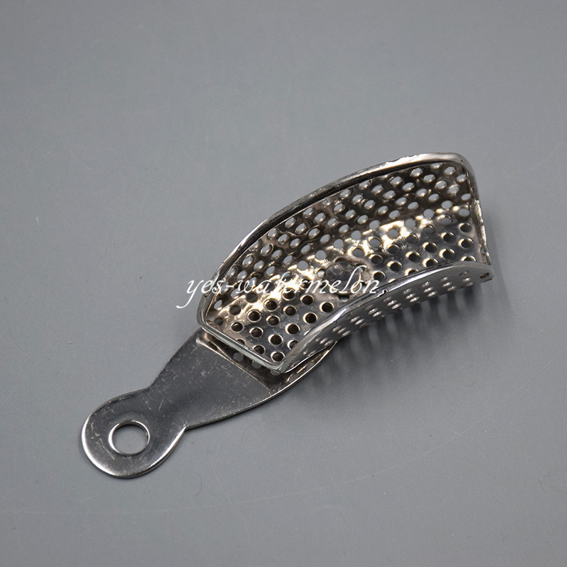 3-Piece Stainless Steel Dental Impression Trays - Autoclavable & Perforated For Professionals