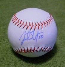 JUSTIN SHAFER Signed/Autographed BASEBALL BALL Toronto Blue Jays, Marlins w/COA