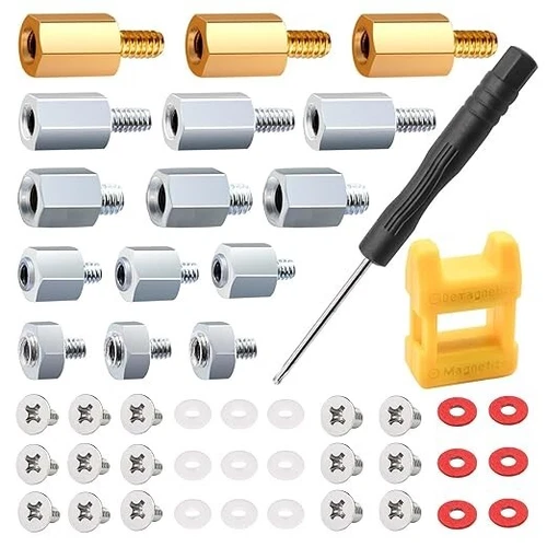 47PCS M.2 SSD Screw Kit Nvme Screw M.2 Screw SSD Mounting Screws M.2 Standoff an
