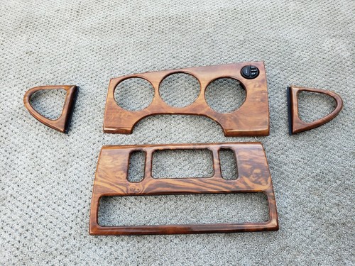 98-05 Jaguar XK8 XKR X100 Dash Trim Wood Grain Set Burr Walnut OEM Cluster READ!