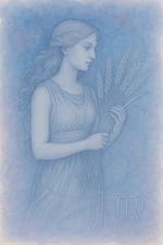 Virgo Print ACEO ATC
