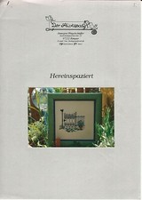 Der Stickspatz:  'Hereinspaziert / Kreuzstich * Fremme * Vorlage