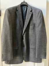 Chaps Mens Sport Coat Blazer Suit Jacket 46L Button Wool