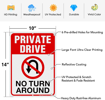 Reflective No Parking Signs GicnKeuz 2-Pack Do Not Block Driveway Signs 18x12 Inches - Reflective Aluminum No Parking Signs For Indoor & Outdoor 2-pack Driveway Signs