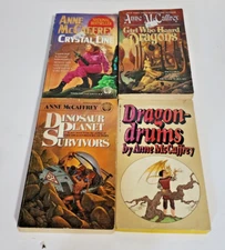 4 Anne McCaffrey Book Lot Paperback Fantasy Del Rey TOR Bantam
